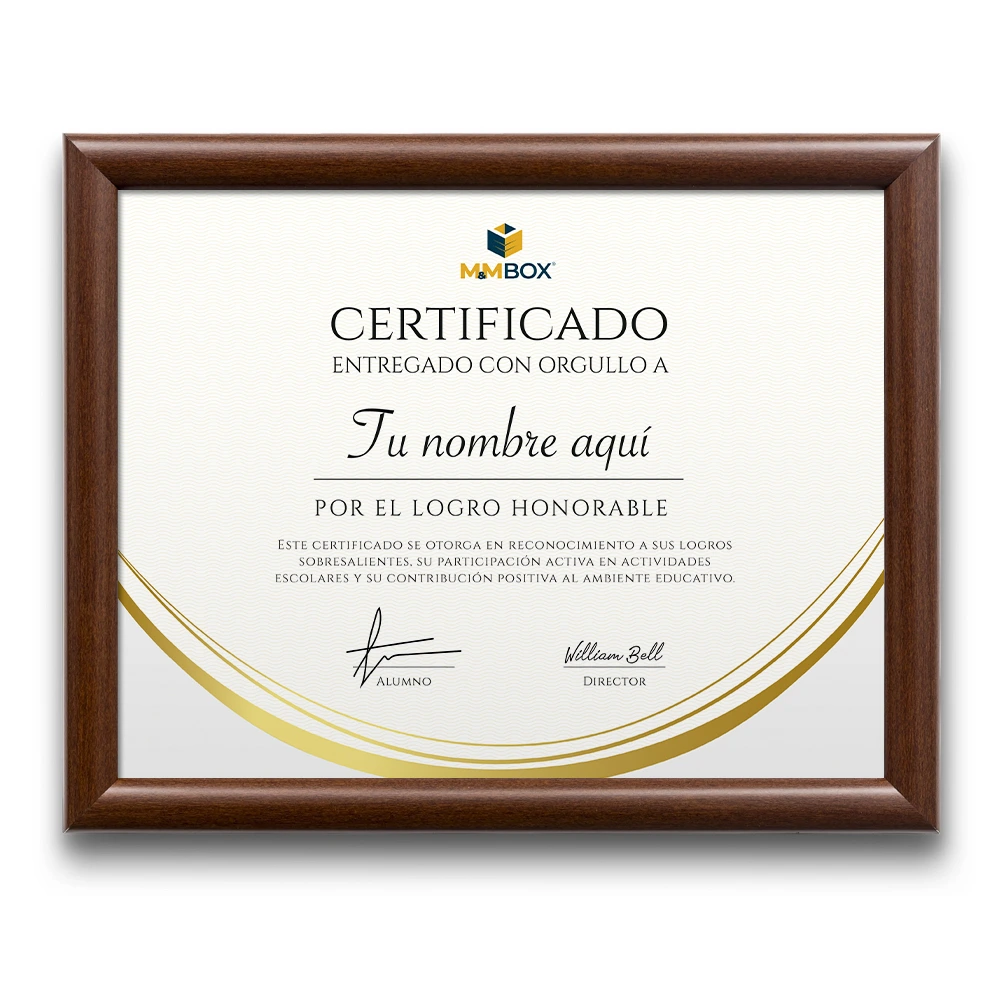 RECO-TRA02 – Marcos para diploma M&M Box